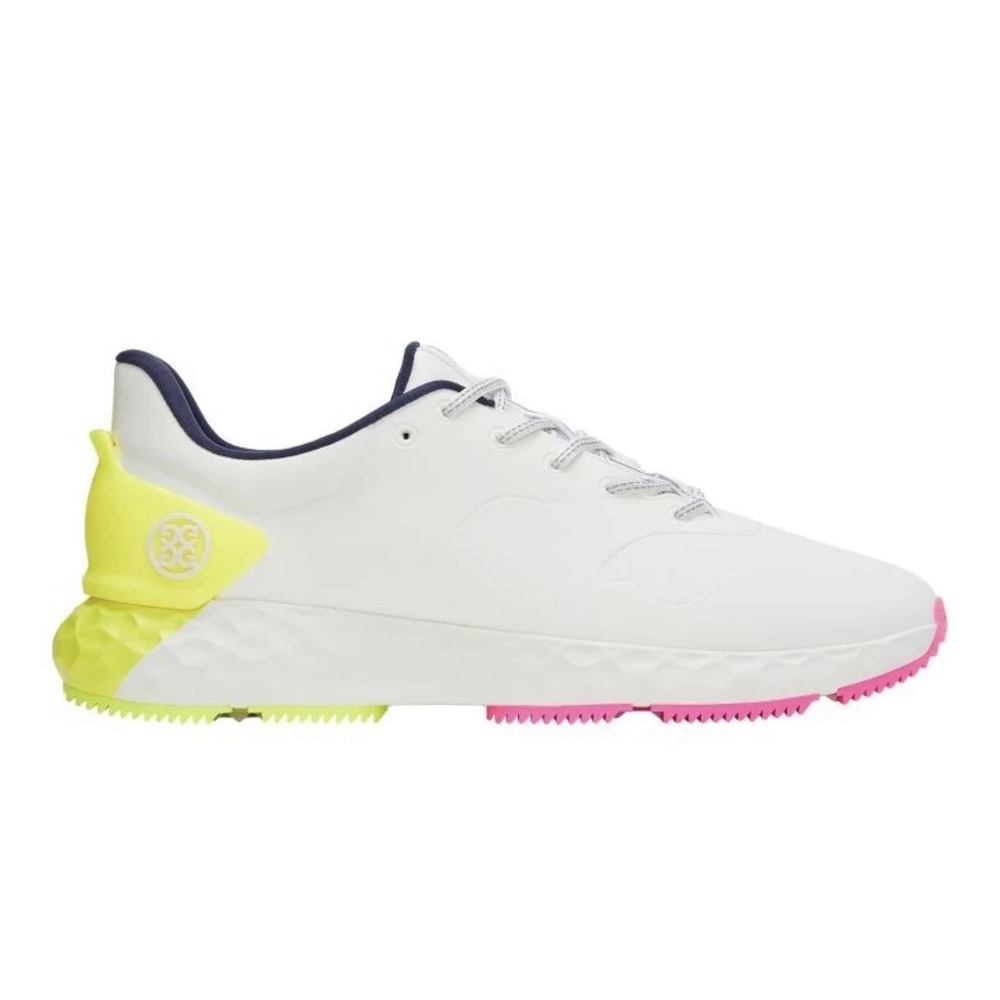 G/FORE MG4 Color Block Golf Shoes Men GMF000017 SNO WHITE/YELLOW Sz 10